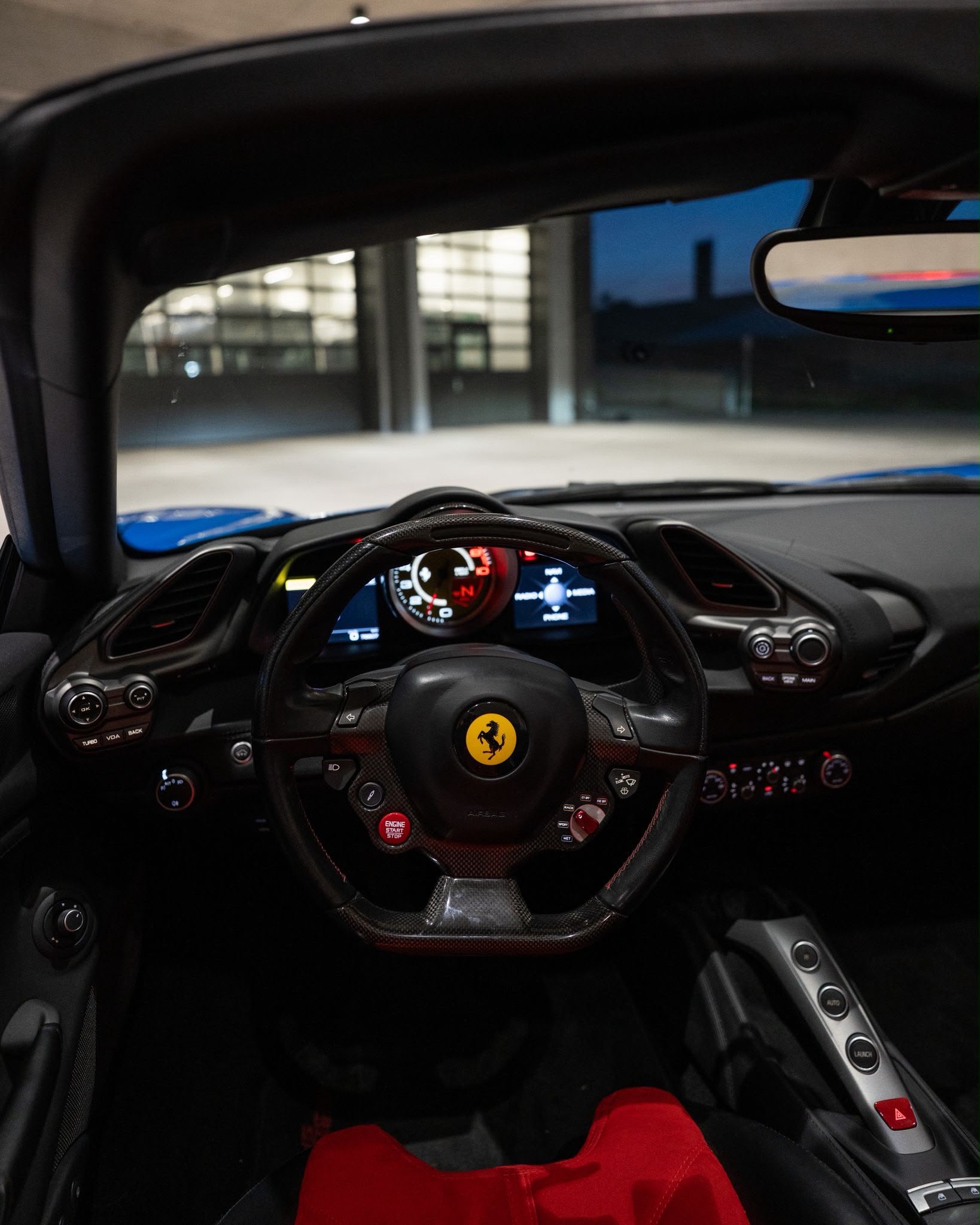 Ferrari 488 Spider Cockpit